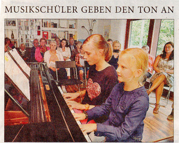 Zeitungsartikel 2013: Musikschüler geben den Ton an